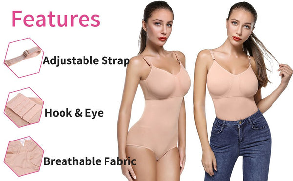 Women Seamless Bodysuit Shapewear Full Body Shaper Waist Trainer Abdomen Shapers Tummy Control Slimming Sheath Briefer Corset | Vimost Shop.