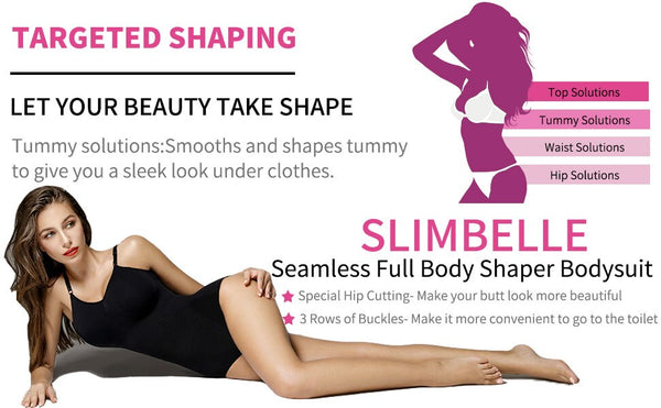 Women Seamless Bodysuit Shapewear Full Body Shaper Waist Trainer Abdomen Shapers Tummy Control Slimming Sheath Briefer Corset | Vimost Shop.