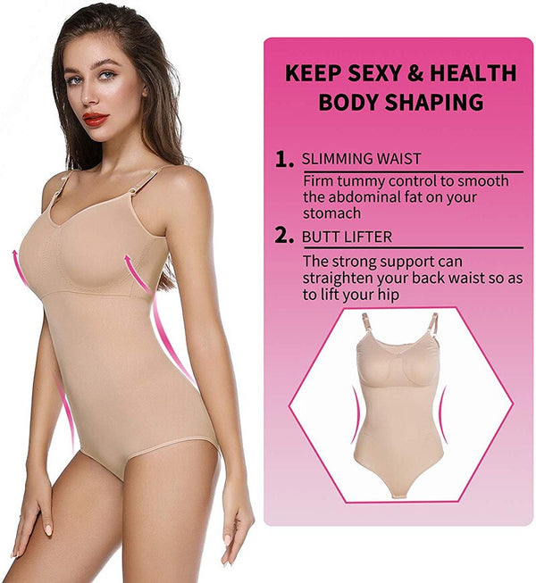 Women Seamless Bodysuit Shapewear Full Body Shaper Waist Trainer Abdomen Shapers Tummy Control Slimming Sheath Briefer Corset | Vimost Shop.