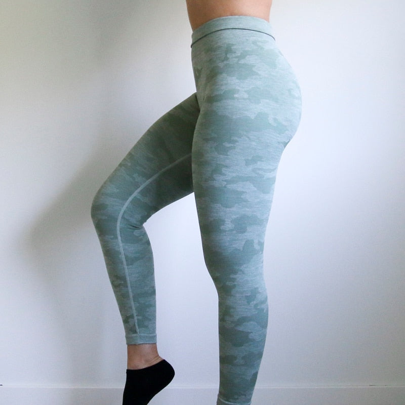 Women 2nd Edition Camo Seamless Leggings High Waist Booty Leggings Scrunch Leggings Yoga Pants Compression Pants Women | Vimost Shop.
