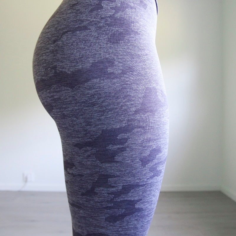 Women 2nd Edition Camo Seamless Leggings High Waist Booty Leggings Scrunch Leggings Yoga Pants Compression Pants Women | Vimost Shop.
