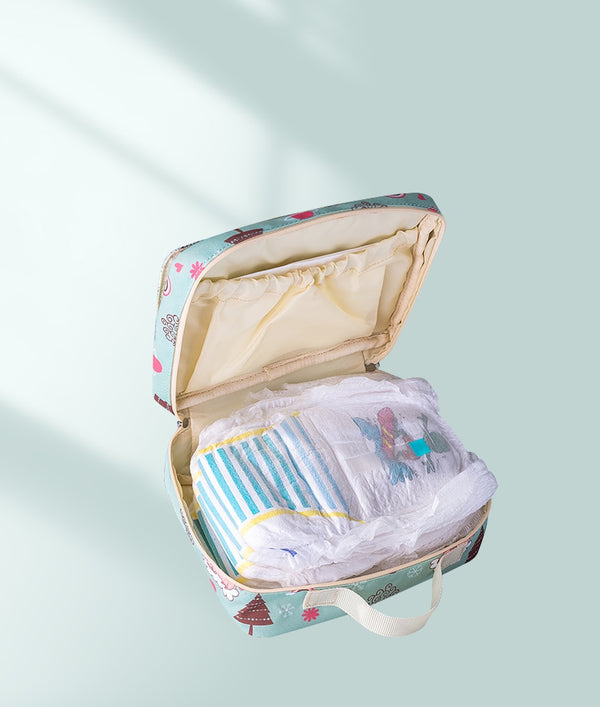 Baby Diaper Bags Maternity Bag for Disposable Reusable Fashion Prints Wet Dry Diaper Bag Double Handle Wetbags 21*17*7CM | Vimost Shop.