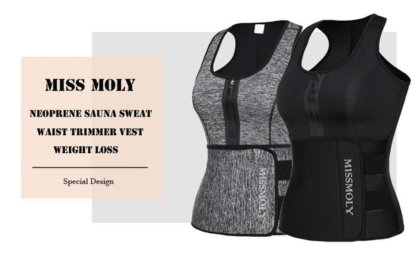 Women Waist Trainer Workout Slimming Sweat Vest Belt Body Shaper Neoprene Sauna Plus size Shapewear Corset Weight Loss Slimmer | Vimost Shop.