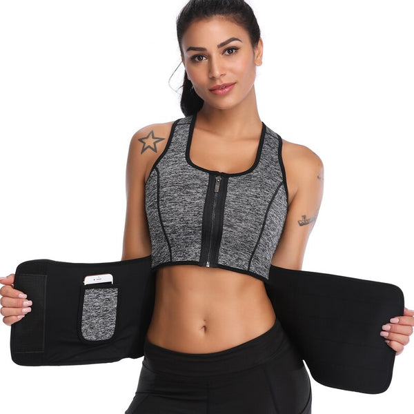 Women Waist Trainer Workout Slimming Sweat Vest Belt Body Shaper Neoprene Sauna Plus size Shapewear Corset Weight Loss Slimmer | Vimost Shop.