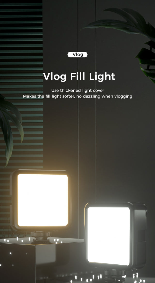 VIJIM VL81 3200k-5600K 850LM 6.5W Dimmable Mini LED Video Light Smartphone SLR Camera Rechargable Vlog Fill Light | Vimost Shop.
