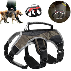 Reflective Dog Harness Large Dogs Halter Harness Pet Mesh Vest With Lift Quick Control Handle For Labrador Husky Walking