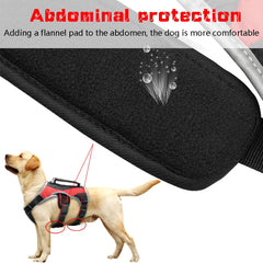 Reflective Dog Harness Large Dogs Halter Harness Pet Mesh Vest With Lift Quick Control Handle For Labrador Husky Walking