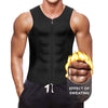 Men Waist Trainer Vest for Weight loss  Neoprene Corset Body Shaper Zipper Sauna Tank Top Workout Shirt Black Plus Size S-4XL | Vimost Shop.