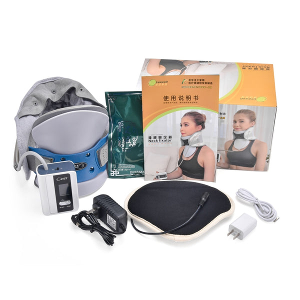 Electric Heating Neck Cervical Traction Device Adjustable Inflatable  Spine Massager Household Correction Traction Apparatus Kit | Vimost Shop.