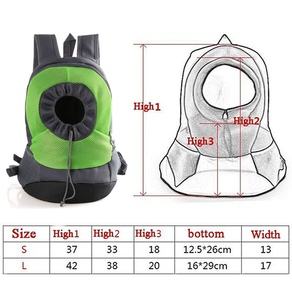 Pet Carrier Dog Bag Backpack Bleathable Mesh Puppy Shoulder Bag Cat Chest bag | Vimost Shop.
