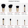 Makeup Brushes 12PCS Make Up Brush Set Powder Contour Eyeshadow Eye Shadow Brushes Soft Synthetic Hair Brush Kit | Vimost Shop.