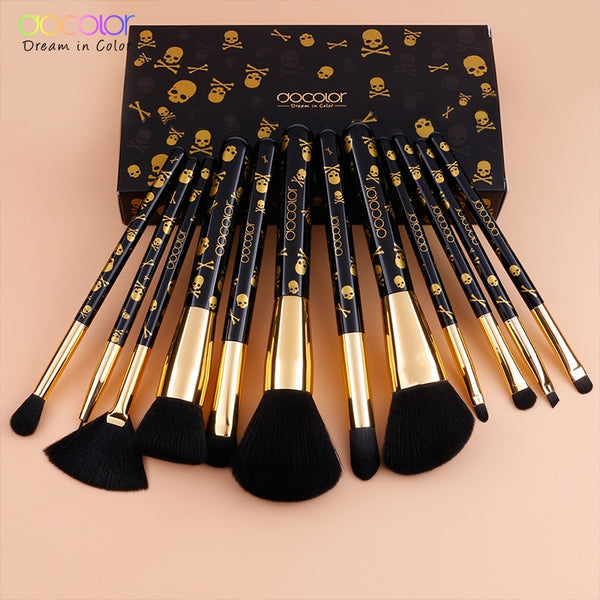 Makeup Brushes 12PCS Make Up Brush Set Powder Contour Eyeshadow Eye Shadow Brushes Soft Synthetic Hair Brush Kit | Vimost Shop.