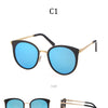 Fashion cat eye polarized sunglasses women men brand designer vintage leopard print large frame sun glasses | Vimost Shop.