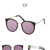 Fashion cat eye polarized sunglasses women men brand designer vintage leopard print large frame sun glasses | Vimost Shop.