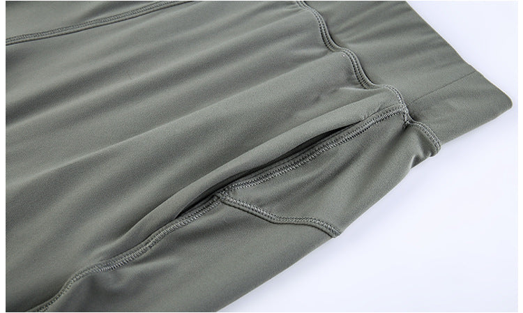 Leisure&Home Sport Fitness Yoga Capri Joggers Women High Waist Stretchy Workout Gym Cropped Pants with Pocket