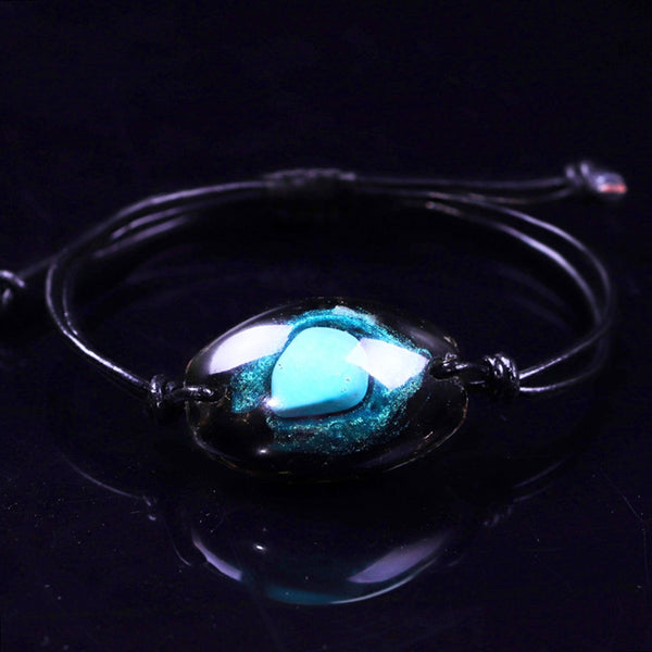 Orgonite Bangle Natural Turquoises Energy Bracelet Charm Healing Jewelry Bracelet Reiki Obsidian Meditation Bracelet For Women | Vimost Shop.