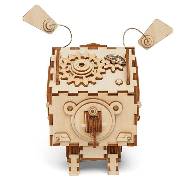 ROKR Steampunk Music Box 3D Wooden Puzzle Assembled Model Building Kit Toys For Children Birthday Gift Drop Shipping | Vimost Shop.