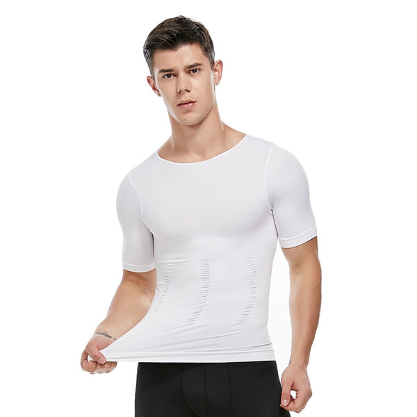 Mens Body Shaper Slimming Shirt Compression Vest Elastic Slim Underwear Shapewear | Vimost Shop.