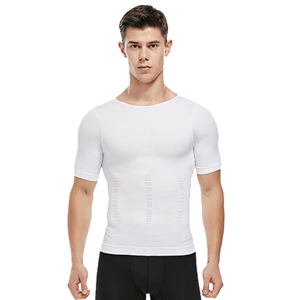 Mens Body Shaper Slimming Shirt Compression Vest Elastic Slim Underwear Shapewear | Vimost Shop.