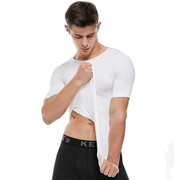 Mens Body Shaper Slimming Shirt Compression Vest Elastic Slim Underwear Shapewear | Vimost Shop.