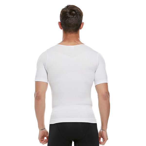 Mens Body Shaper Slimming Shirt Compression Vest Elastic Slim Underwear Shapewear | Vimost Shop.