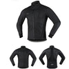 Men Thermal Cycling Jacket Winter Warm Up Fleece Bicycle Clothing Windproof Waterproof Sports Coat MTB Bike Jersey