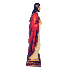 Jesus Statue Sacred Heart Figure Resin Sculpture Savior Figurine Catholic Christian Religious Gift Home Chapel Decoration