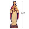 Jesus Statue Sacred Heart Figure Resin Sculpture Savior Figurine Catholic Christian Religious Gift Home Chapel Decoration
