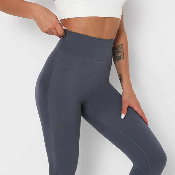 Women's Yoga Pants Push Up Workout Leggings Seamless Running Exercise Activewear Athletic Gym Tights High Waist Fitness Trousers | Vimost Shop.