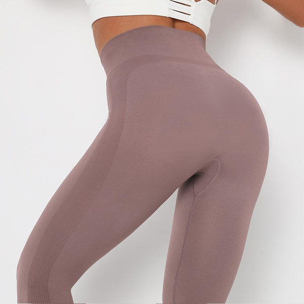 Women's Yoga Pants Push Up Workout Leggings Seamless Running Exercise Activewear Athletic Gym Tights High Waist Fitness Trousers | Vimost Shop.