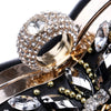 Heart Women Bag Finger Ring Diamonds Purse Clutch Chain Shoulder Emroidery Messenger Bag Beaded Rhinestones Weeding Bag