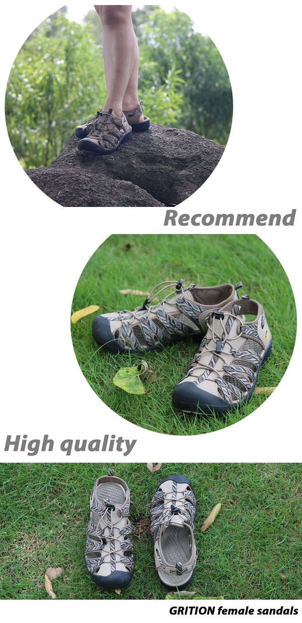 Women Sandals Beach Summer Breathable Toecap Sport Outdoor Shoes Lightweight Rubber Female Casual Comfort Hiking Sandals | Vimost Shop.