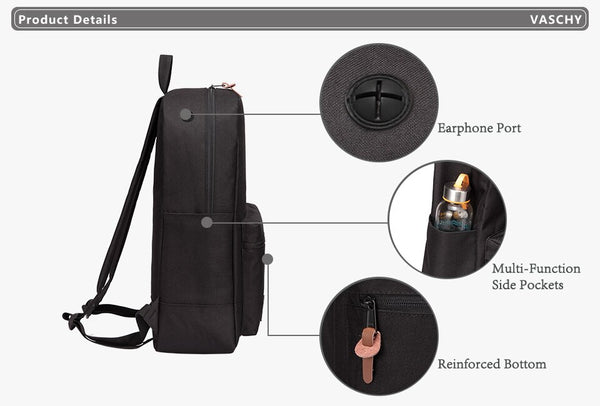 Men Backpack Waterproof Large Casual School Bag Student 15.6 inch Laptop Backpacks Fashion Leisure Backpack | Vimost Shop.