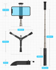 Mini bluetooth Selfie Stick Monopod Tripod All In One Integrated Detachable Tripods Selfie Sticks for Iphone | Vimost Shop.