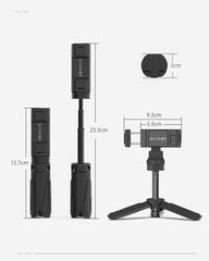 Mini Desktop Multi-angle Tripod Phone Holder Portable Selfie Monopod for Phone Camera LED Light Selfie Sticks | Vimost Shop.