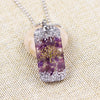 Natural Amethystine Necklace Orgonite Pendant Life Of Tree Energy Necklace Yoga Jewelry | Vimost Shop.