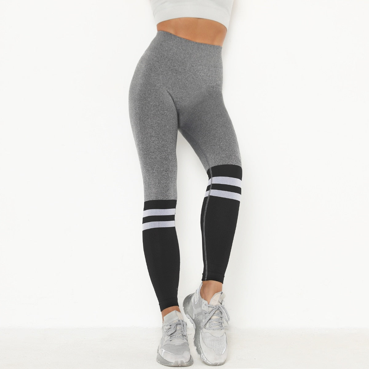 Patchwork Yoga Seamless Fitness Pants Fashion Hips Lifting Workout Jogging Sports Trousers Fashion Gym Leggings Long Pants | Vimost Shop.