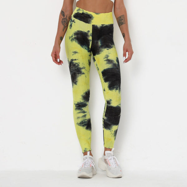 Tie Dye Print Yoga Fitness Pants Plus Size XS- XL Hips Lifting Workout Jogging Jacquard Trousers Fashion Gym Leggings Long Pants | Vimost Shop.