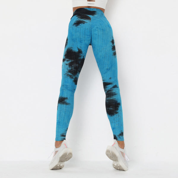 Tie Dye Print Yoga Fitness Pants Plus Size XS- XL Hips Lifting Workout Jogging Jacquard Trousers Fashion Gym Leggings Long Pants | Vimost Shop.