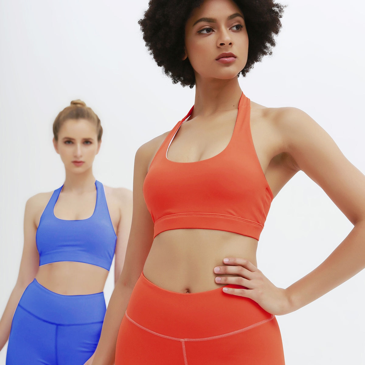 Seamless Yoga Set Women Gym Clothing Halter Tank Crop Top Leggings Tracksuit Push Up Work Out Gym Sportswear Hip Lifting Outfits | Vimost Shop.