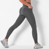 Solid Seamless Yoga Pants Fashion High Elastics Hips Lifting Leggings Workout Push Up Running Sports Pants Women Clothing | Vimost Shop.