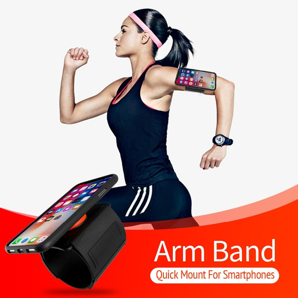 Universal Running Armband Sports Wristband Phone Holder with Quick Mount For Huawei iPhone 11pro X XS Max XR 8 7 6 6S Samsung