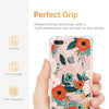 Phone Case For iPhone 7 8 Plus Clear Floral Design TPU imd Ultra Thin Shockproof Protective Cover For iPhone 7 8 Plus | Vimost Shop.