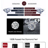 925 Sterling Silver Moissanite Ring Jewelry 0.7Ct VVS1 Half Eternity Band Moissanite Diamond Wedding Ring For Women | Vimost Shop.