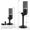 USB microphone for windows computer and Mac professional  recording condenser MIC for Youtube Skype meeting game
