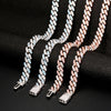 8mm Men Iced Out Bling CZ Miami Cuban Link Chain Charm Choker Necklace Hip Hop Women Jewelry Pink Blue Trendy Fashion Necklace | Vimost Shop.