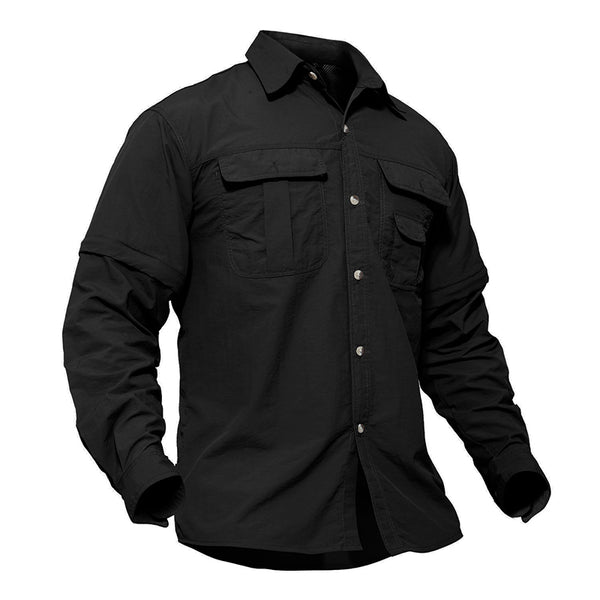 Men's Military Clothing Lightweight Army Shirt Quick Dry Tactical Shirt Summer Removable Long Sleeve Work Hunt Shirts | Vimost Shop.