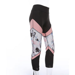 Print Seamless Yoga Leggings Gym Fashion Patchwork Pants Hips Lifting Workout Leggings Push Up Running Fitness Sports Pants | Vimost Shop.