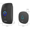 Home Security Welcome Wireless Doorbell Smart Chimes Doorbell Alarm LED light 32 Songs with Waterproof Touch Button | Vimost Shop.