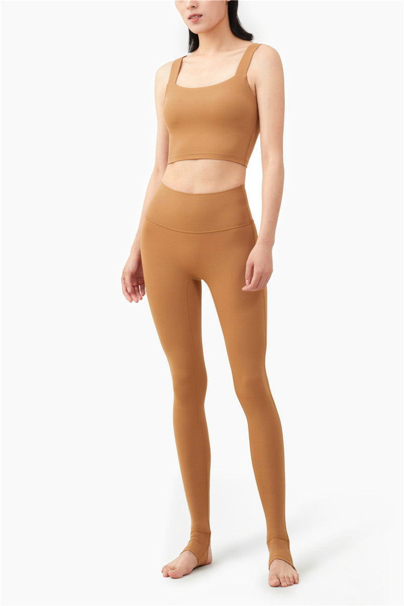 Seamless Yoga Leggings No T Stripe Fashion Squat Proof High Waist Fitness Gym Pant Peach Butt Active Workout Solid Leggings | Vimost Shop.